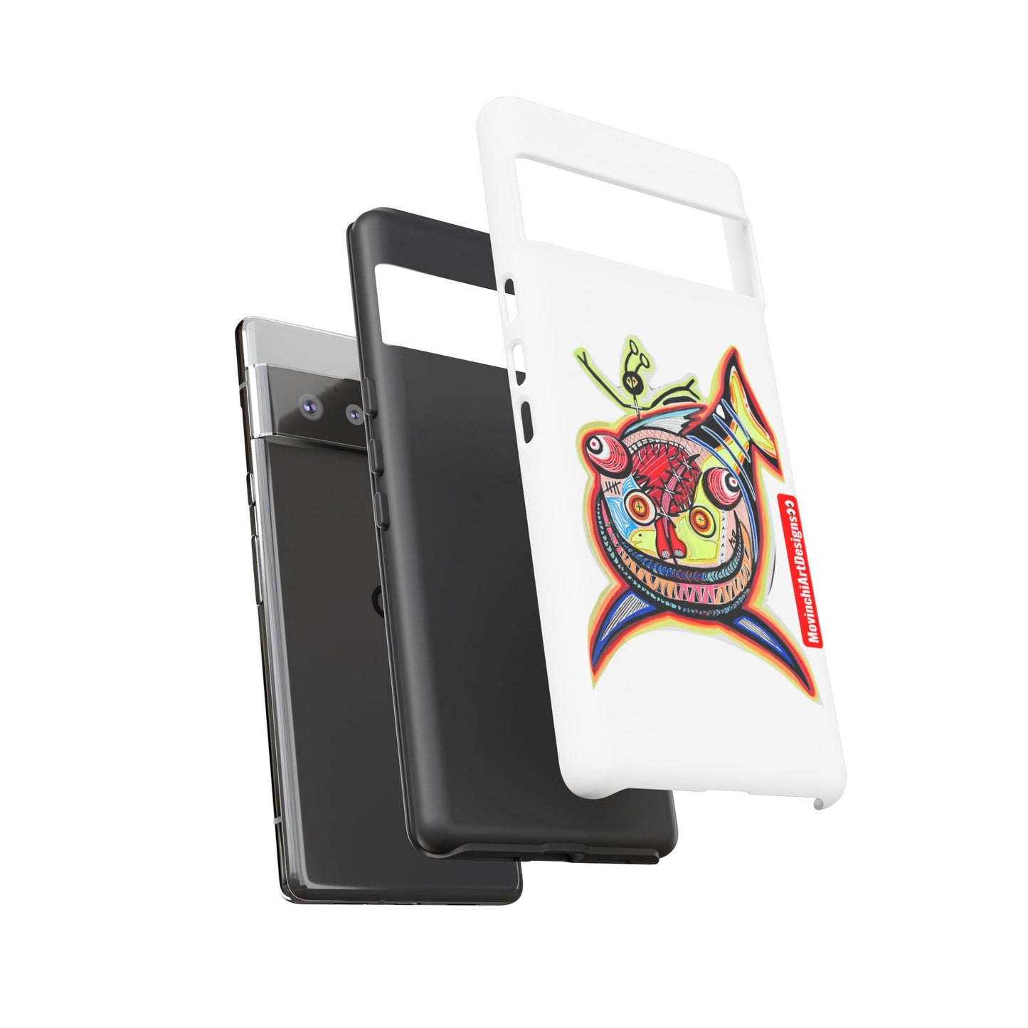 Phone Case — Colorful Abstract PARASITE  Fish Art Tough Cases