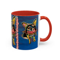 Chihuahua Art Coffee Mug – Colorful Pop‑Art Dog Accent Mug (11/15 oz)
