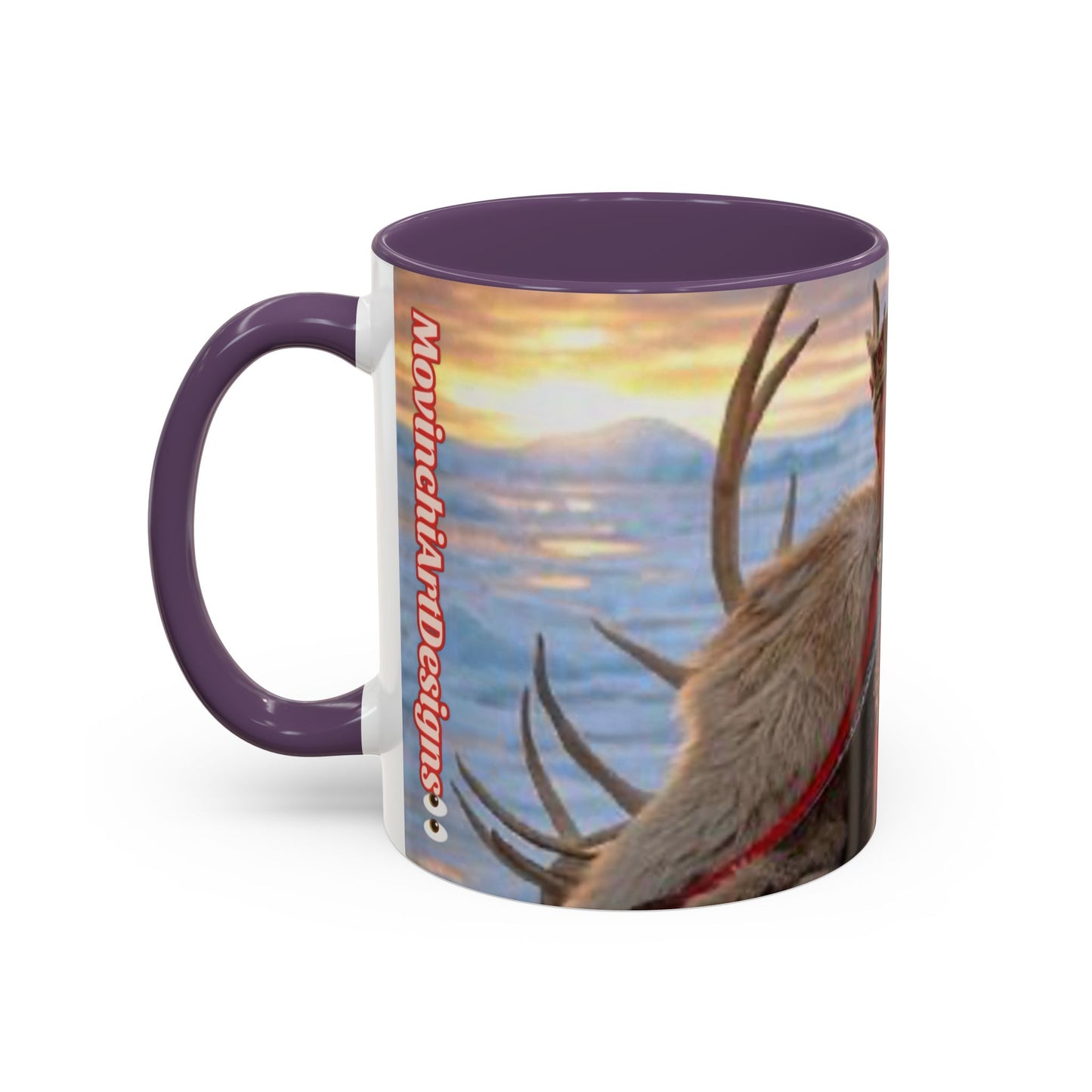 KING OF THE WORLD Royal Portrait Accent Coffee Mug – King in Fur Coat Design (11/15oz)