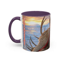 KING OF THE WORLD Royal Portrait Accent Coffee Mug – King in Fur Coat Design (11/15oz)