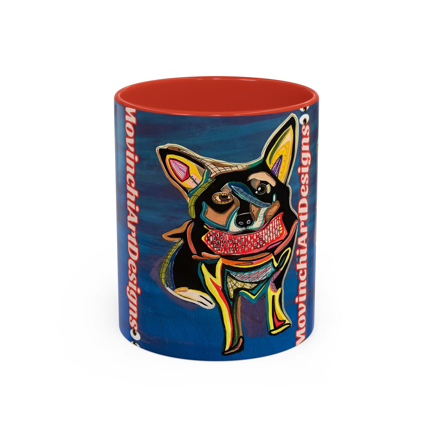 Chihuahua Art Coffee Mug – Colorful Pop‑Art Dog Accent Mug (11/15 oz)