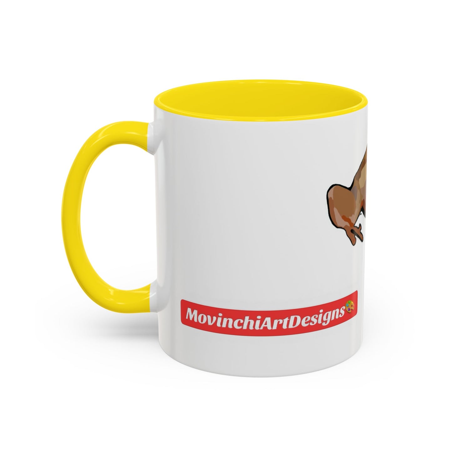 COQUI.  Frog Accent Coffee Mug — Cute Woodland Tree Frog Design (11/15 oz)