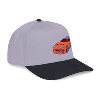 2JZ.  Retro Orange Sports Car Baseball Cap — Vintage JDM Supra Snapback