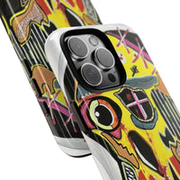 VINCENT.  Skull Riot Phone Case – Colorful Abstract Horror Art Protective Cover