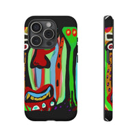 CRAZY.   Tribal Face Phone Case — Colorful Modern Art iPhone Cover