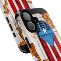 Puerto Rican Flag Phone Case - Rustic Coquí Door Design Tough Case