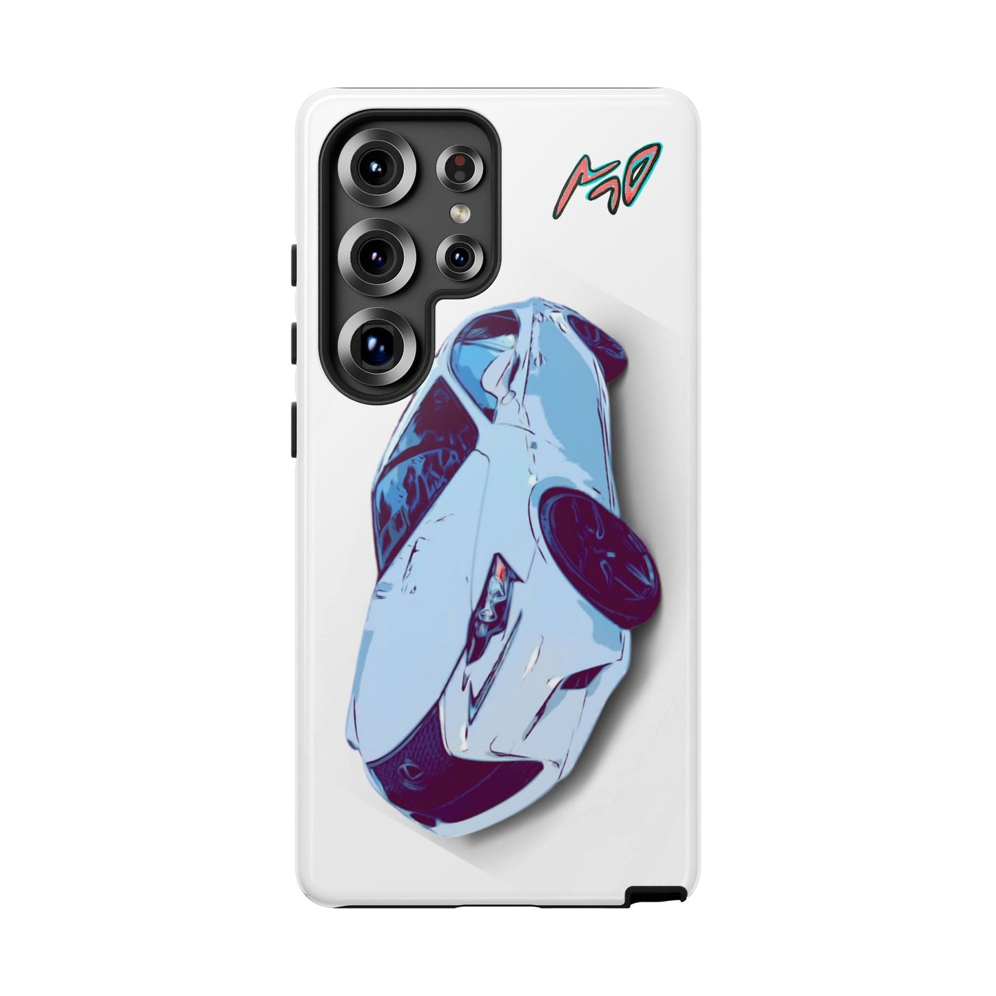 Melvin White Sports Car Phone Case - Retro Pop Art Supercar Protective Tough Case