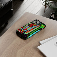 CRAZY.   Tribal Face Phone Case — Colorful Modern Art iPhone Cover
