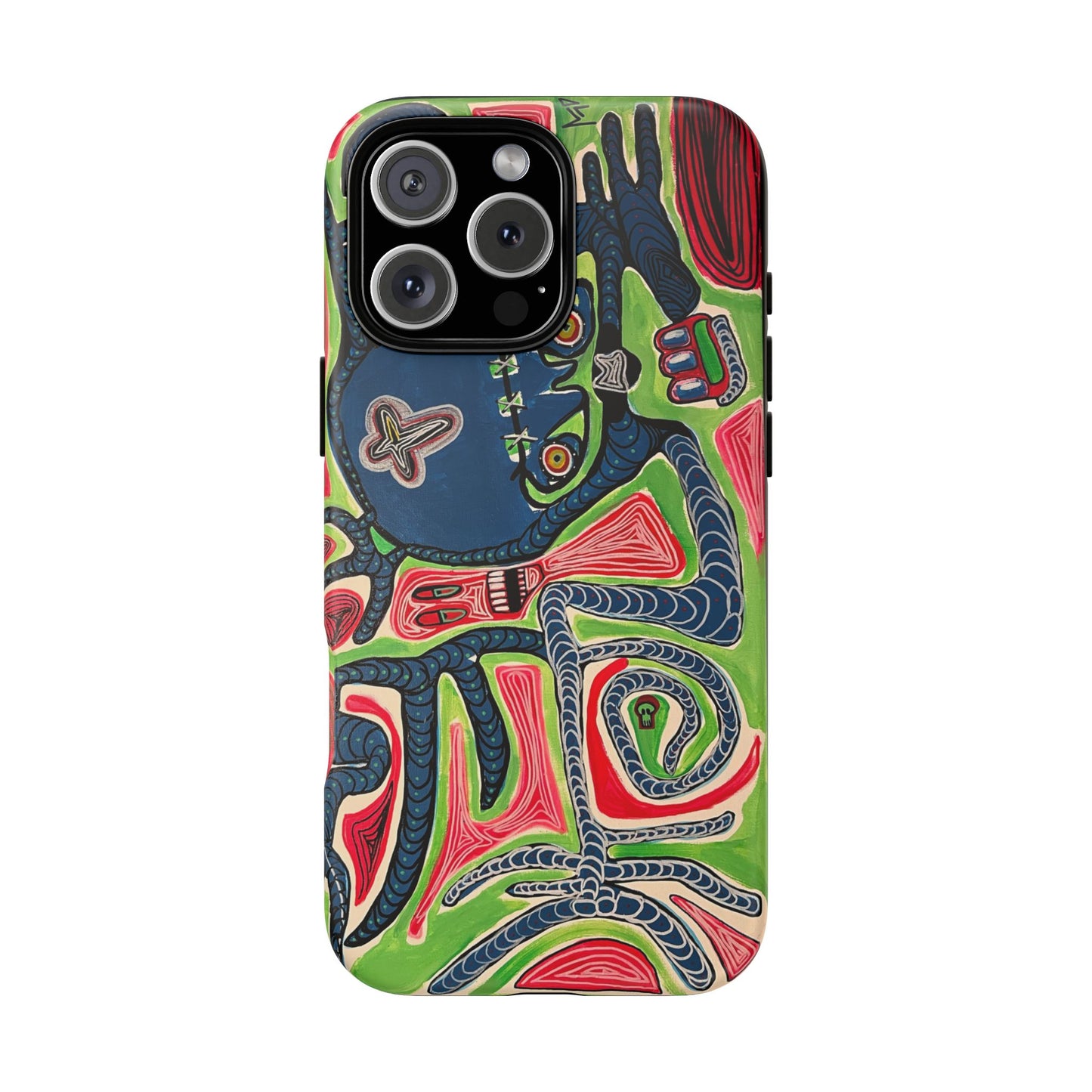 Abstract AFTERLIFE Phone Case — Bold Psychedelic Music Art
