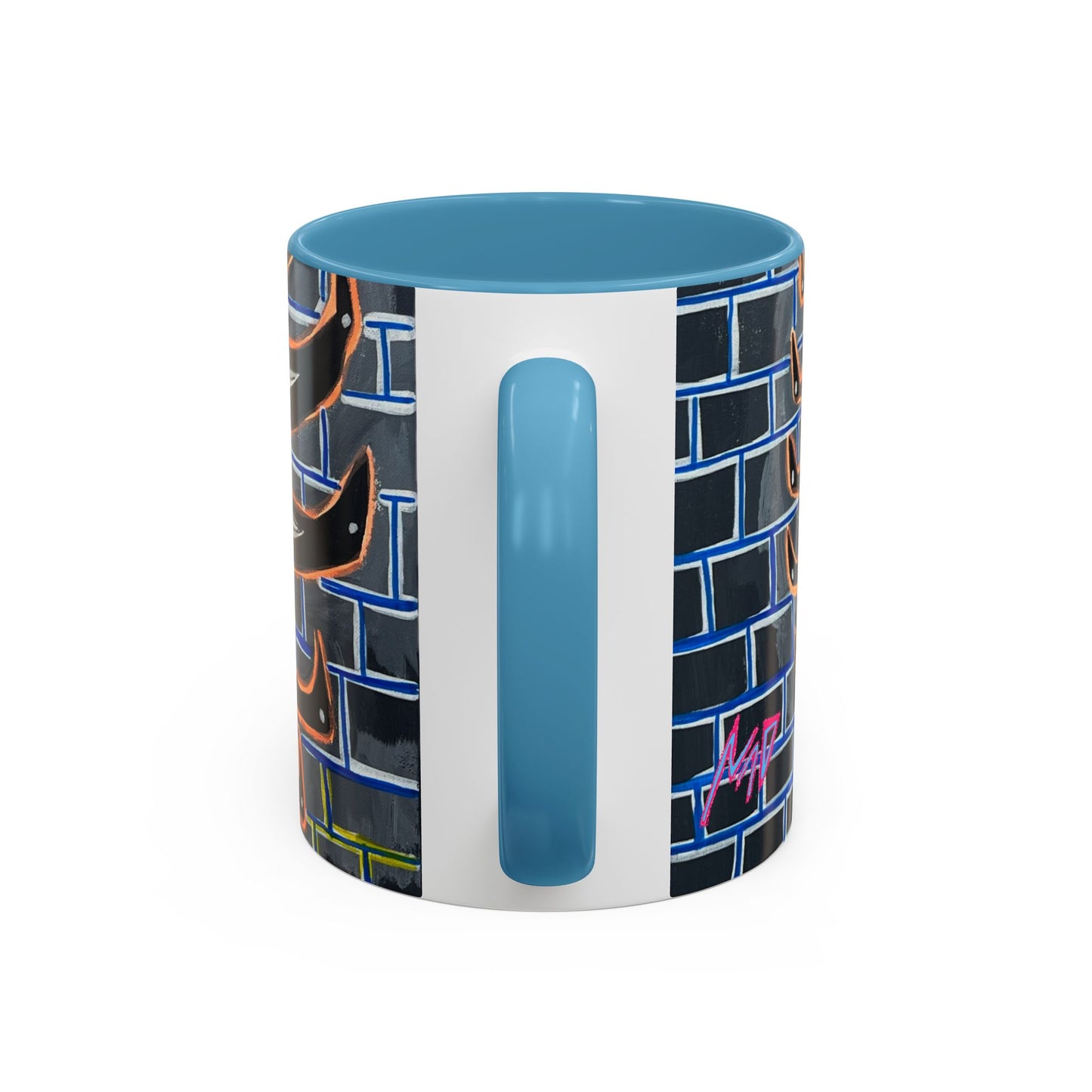 Abstract Street-Art Eye Coffee Mug — Colorful Graffiti Accent Mug (11/15 oz)