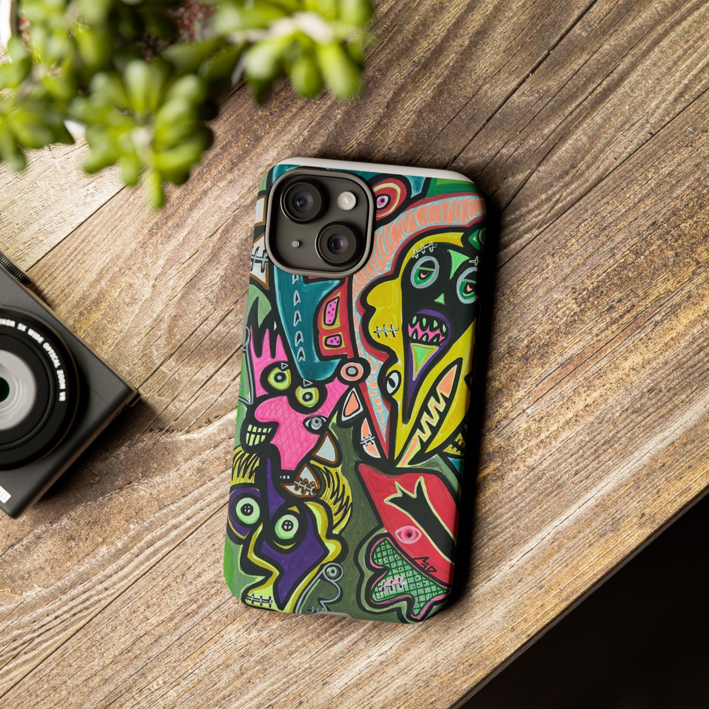 CONCERT  Abstract Graffiti Phone Case — Colorful Street Art Tough Cases