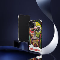 KUNTA.  Abstract Tribal Skull Phone Case — Colorful Street Art Protective Cover