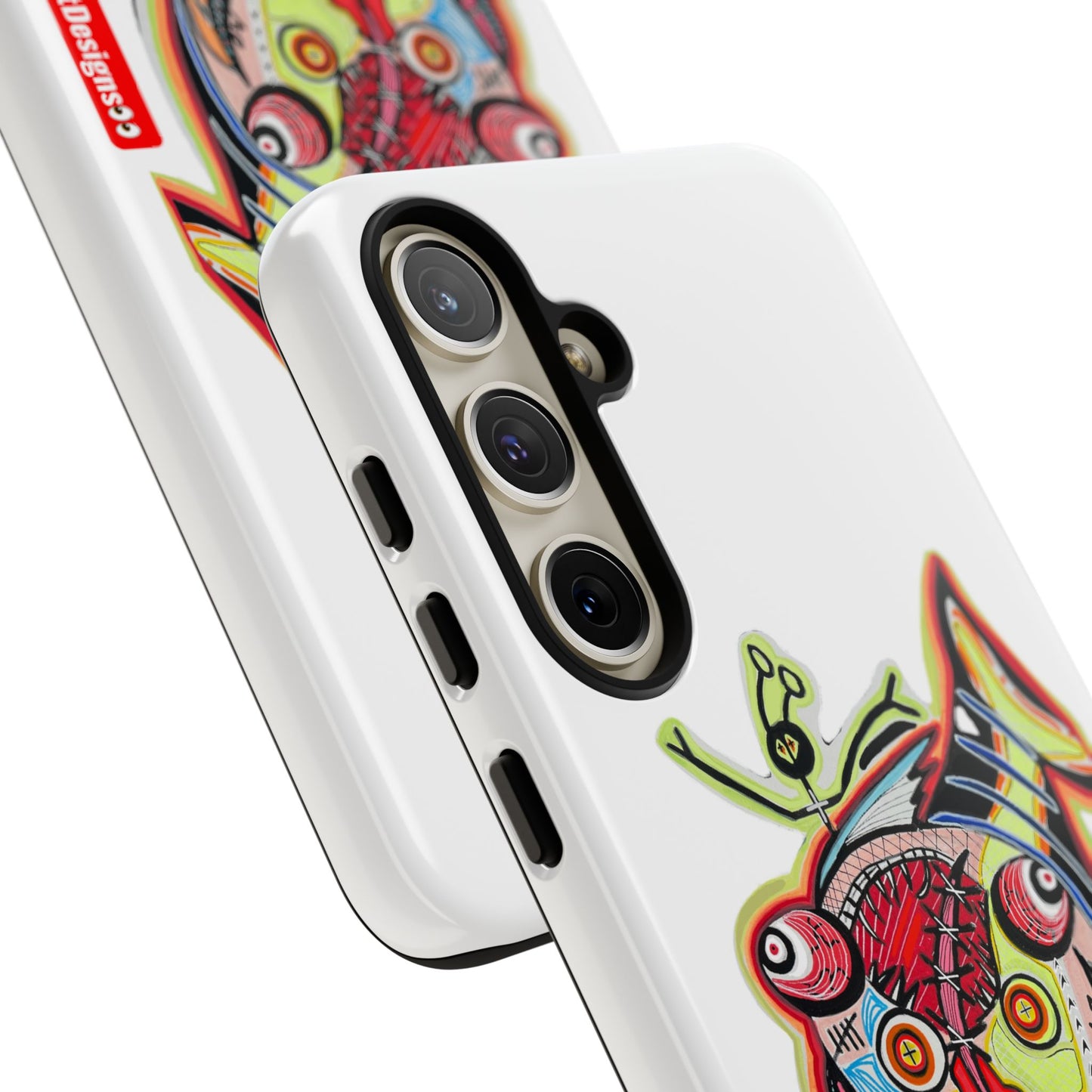 Phone Case — Colorful Abstract PARASITE  Fish Art Tough Cases