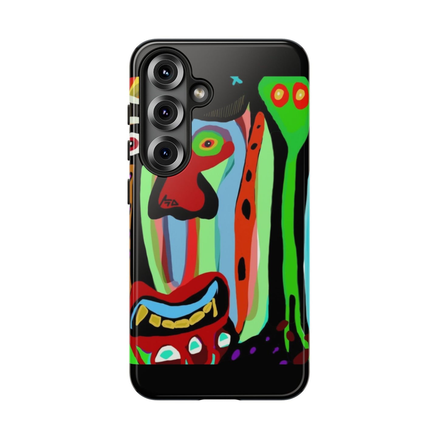 CRAZY.   Tribal Face Phone Case — Colorful Modern Art iPhone Cover