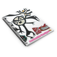 Abstract Tribal  TAINO Art Spiral Notebook — MovinchiArt Designs Ruled Journal