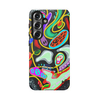 CRAZY4  Abstract Neon Skull Phone Case — Colorful Psychedelic Protective Cover