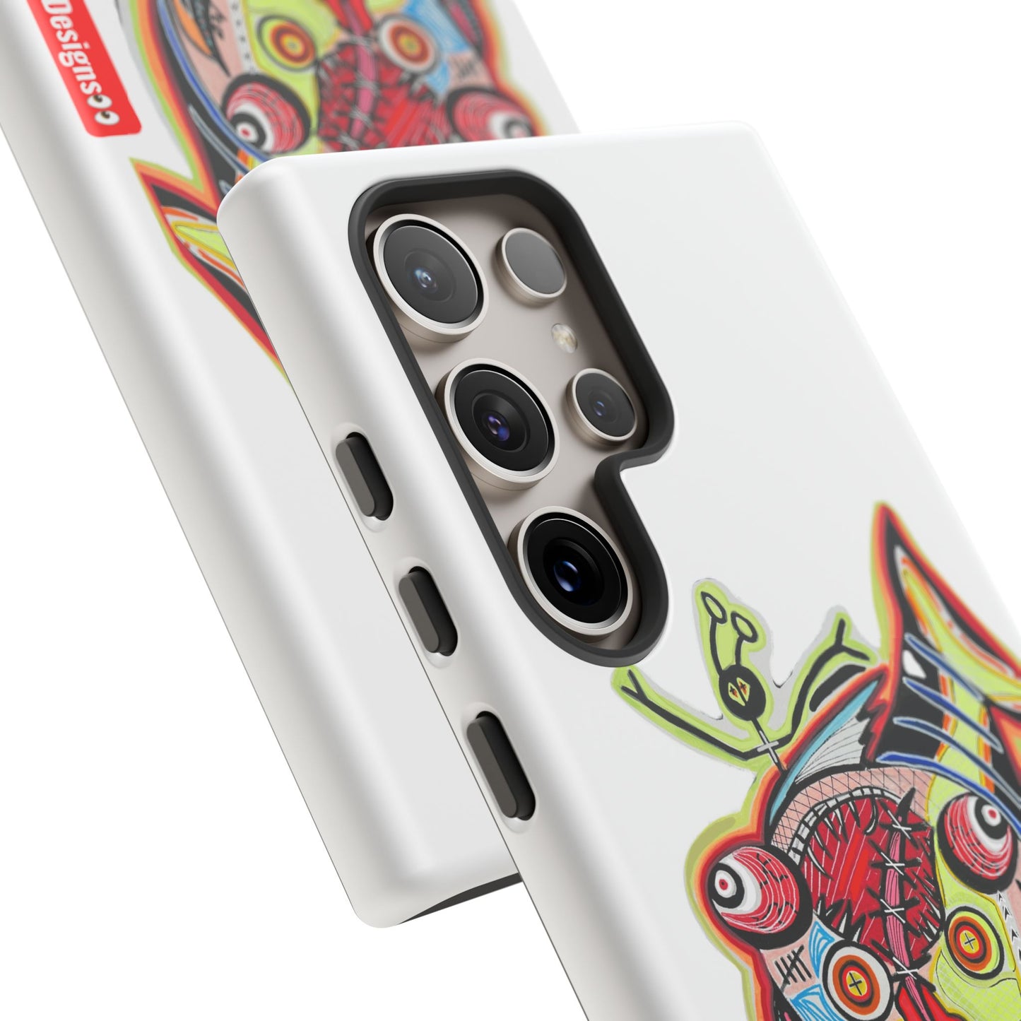 Phone Case — Colorful Abstract PARASITE  Fish Art Tough Cases