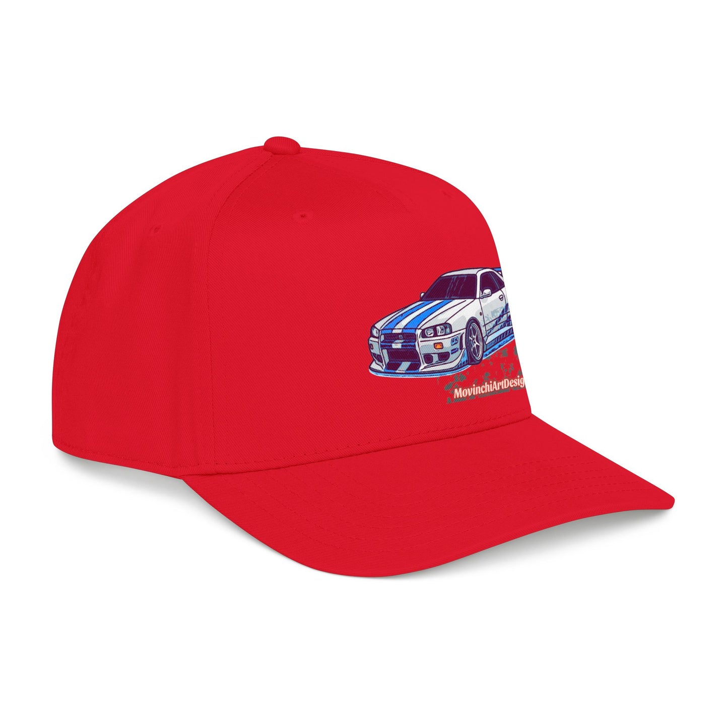 Racing Skyline Embroidered Cap — Vintage GT Sports Car Hat