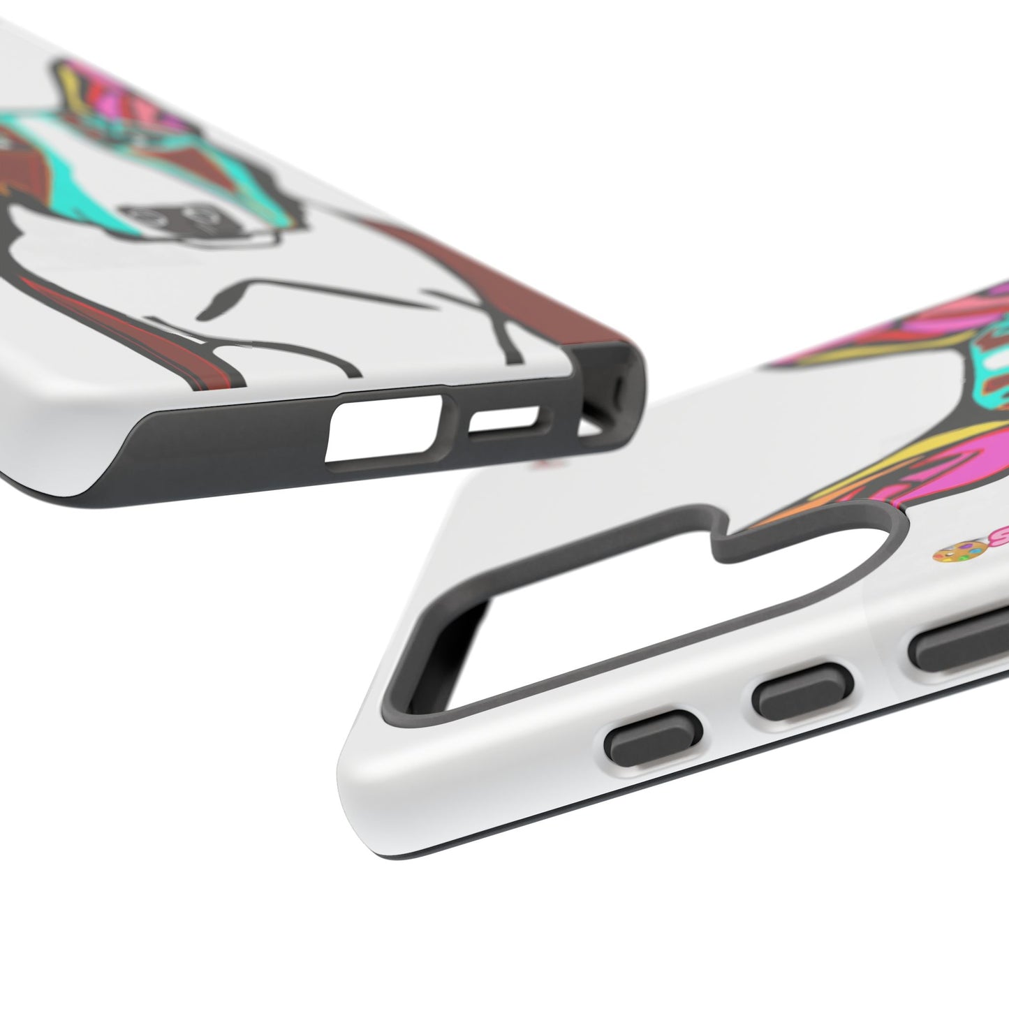 MR Bull Terrier Phone Case — Colorful Pop Art Tough Cases for Dog Lovers