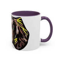 MR COCKER Dog Portrait Accent Coffee Mug — Brown Spaniel Art Mug (11/15oz)