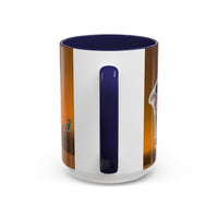 Colorful Doberman Accent Coffee Mug — Vibrant Dog Portrait Ceramic Mug (11/15oz)