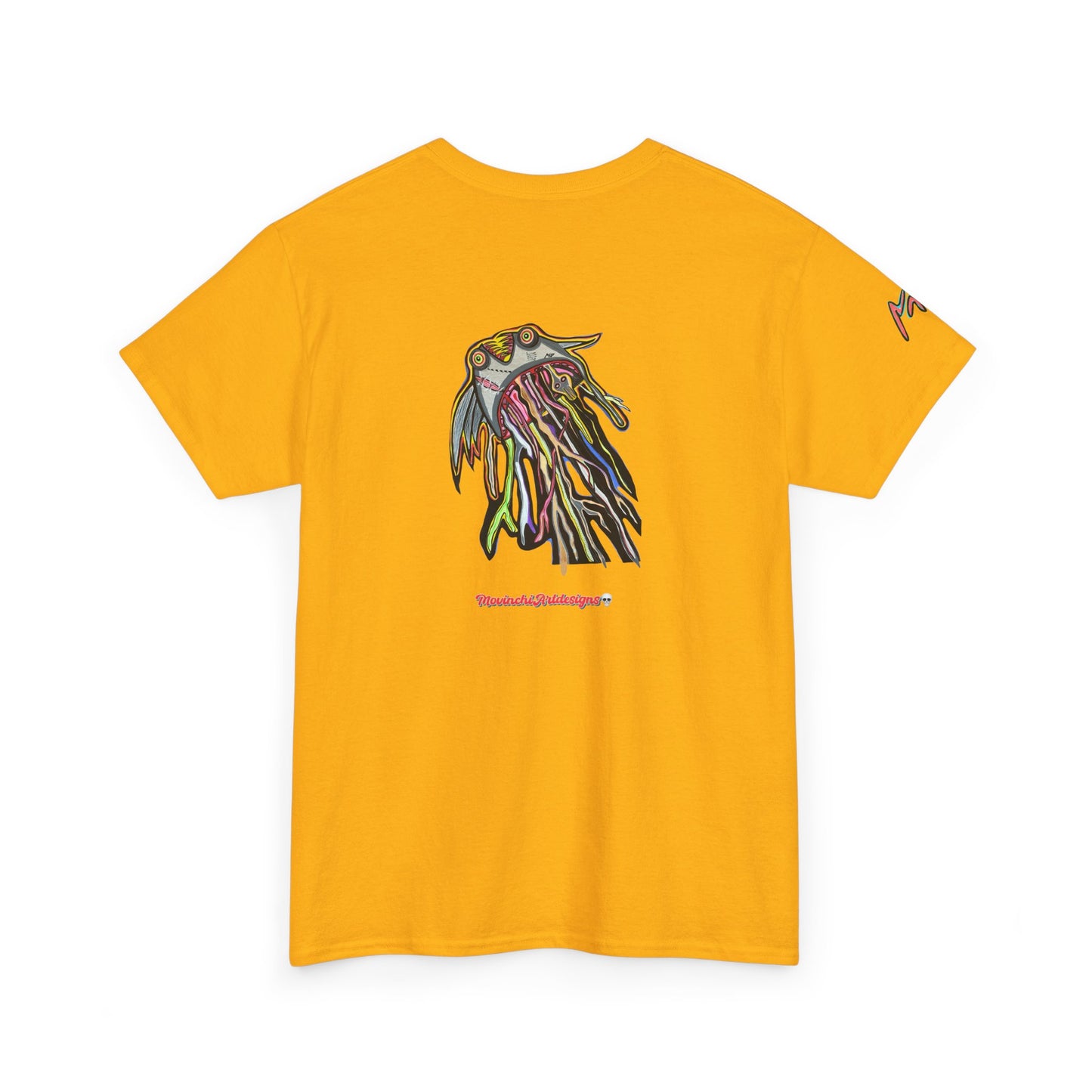 Graphic Tee — Colorful CRAZY TUNA  Illustration Back Print Tee