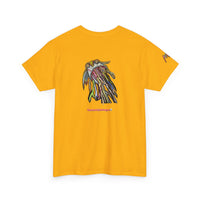 Graphic Tee — Colorful CRAZY TUNA  Illustration Back Print Tee