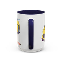 ZR1 Lover Coffee Mug — Yellow Sports Car & Boston Terrier Accent Mug (11/15 oz)