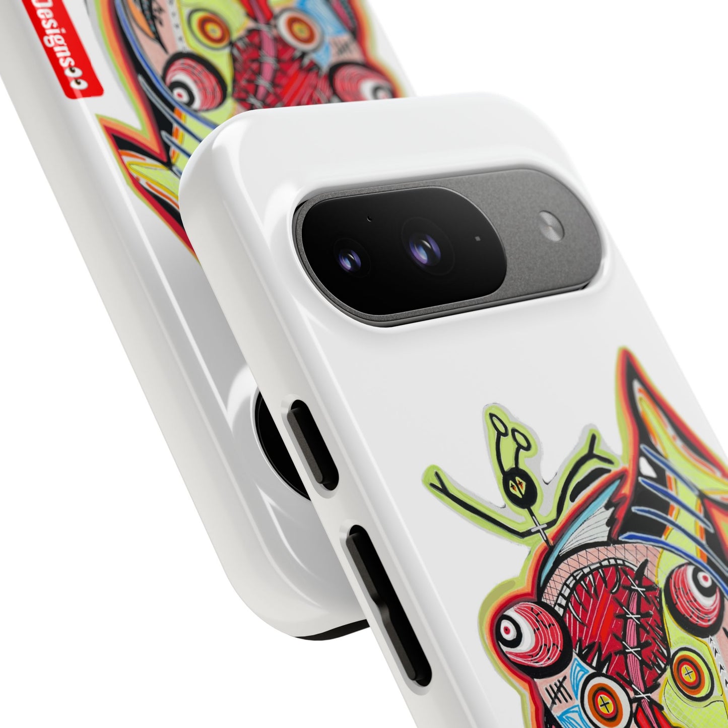 Phone Case — Colorful Abstract PARASITE  Fish Art Tough Cases
