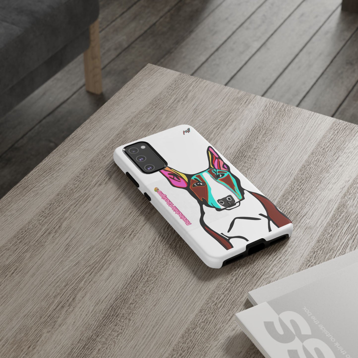 MR Bull Terrier Phone Case — Colorful Pop Art Tough Cases for Dog Lovers