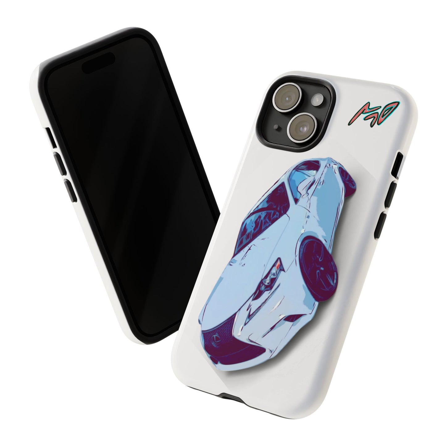 Melvin White Sports Car Phone Case - Retro Pop Art Supercar Protective Tough Case