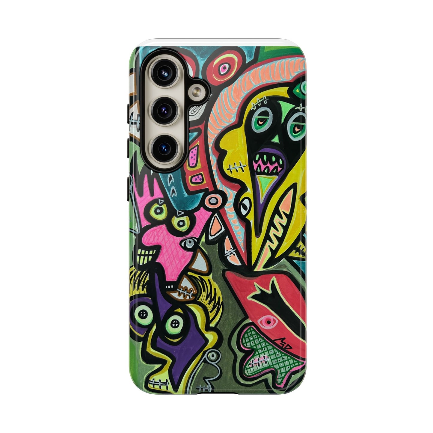 CONCERT  Abstract Graffiti Phone Case — Colorful Street Art Tough Cases