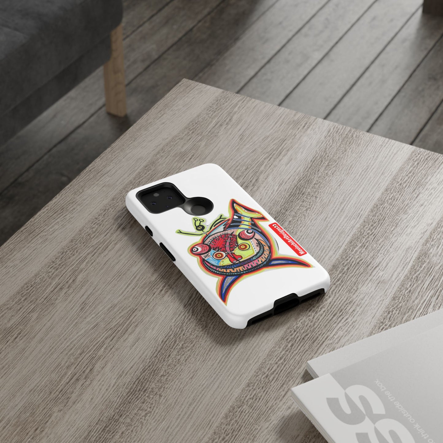 Phone Case — Colorful Abstract PARASITE  Fish Art Tough Cases