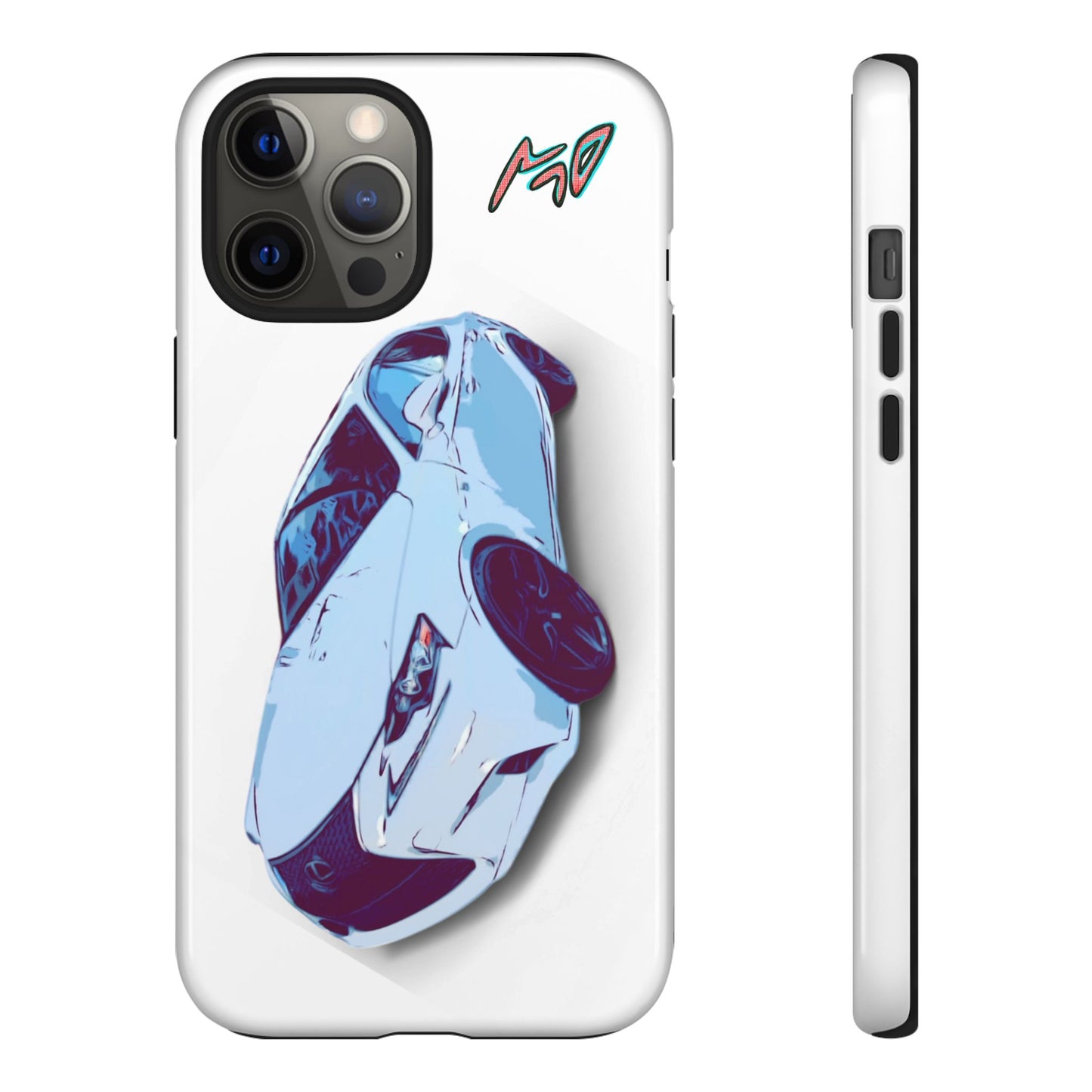 Melvin White Sports Car Phone Case - Retro Pop Art Supercar Protective Tough Case