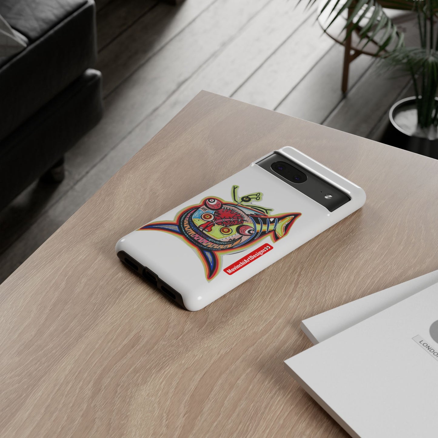 Phone Case — Colorful Abstract PARASITE  Fish Art Tough Cases