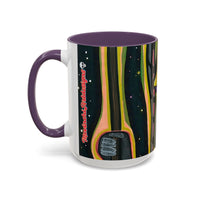 VINCENT  Skull Pop Art Accent Coffee Mug — Colorful Neon Tribal Skull Design (11/15oz)