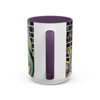CHUPACABRAS.  Green Monster Art Coffee Mug — Spooky Neon Creature Accent Mug (11/15oz)