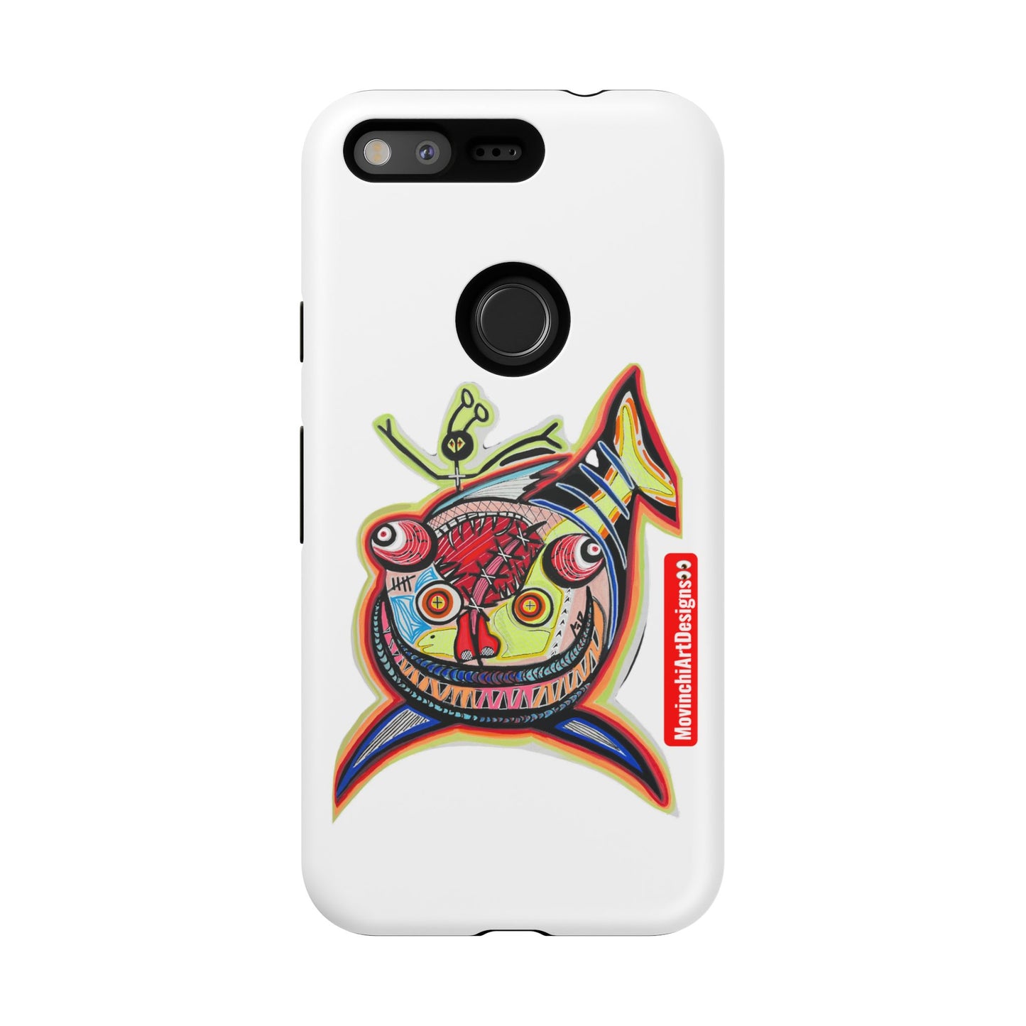 Phone Case — Colorful Abstract PARASITE  Fish Art Tough Cases