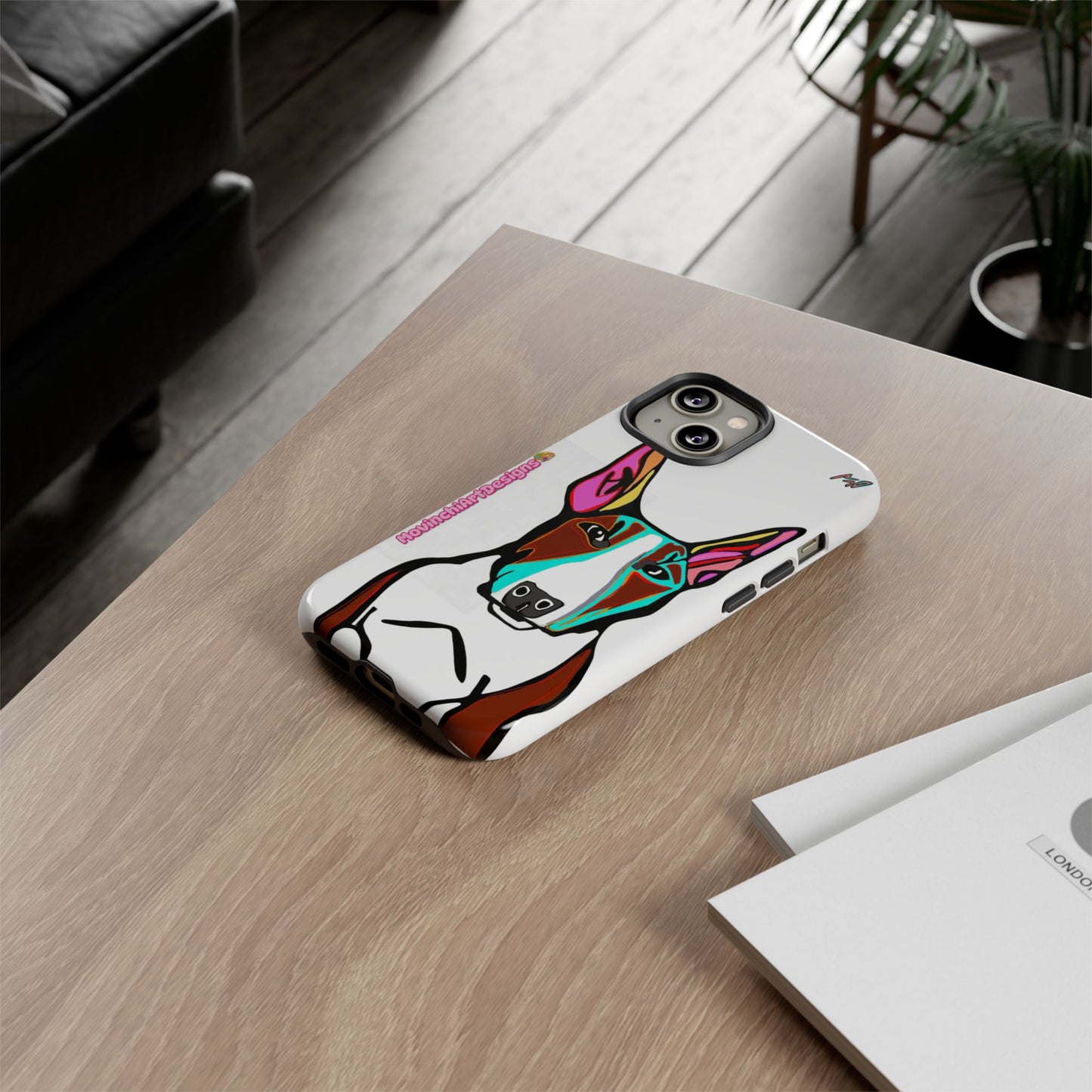MR Bull Terrier Phone Case — Colorful Pop Art Tough Cases for Dog Lovers