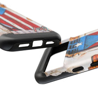 Puerto Rican Flag Phone Case - Rustic Coquí Door Design Tough Case
