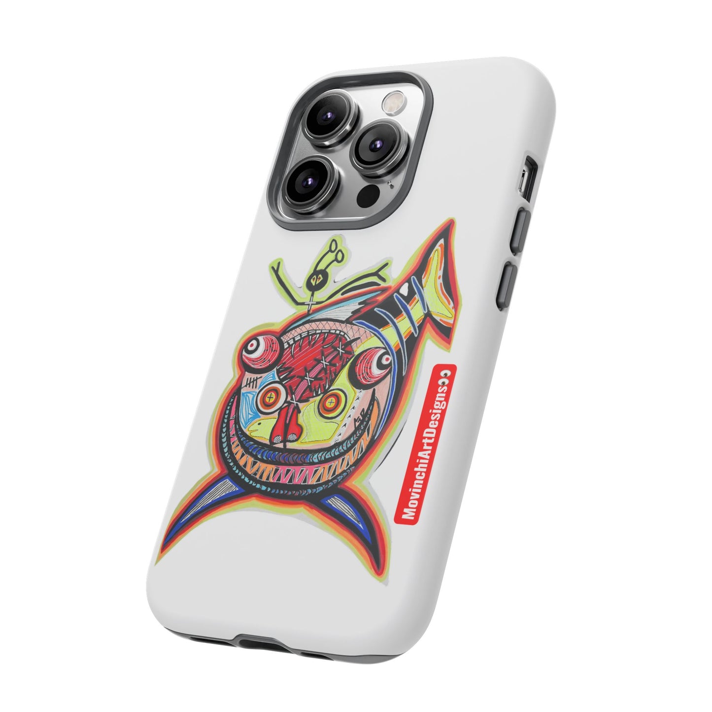 Phone Case — Colorful Abstract PARASITE  Fish Art Tough Cases