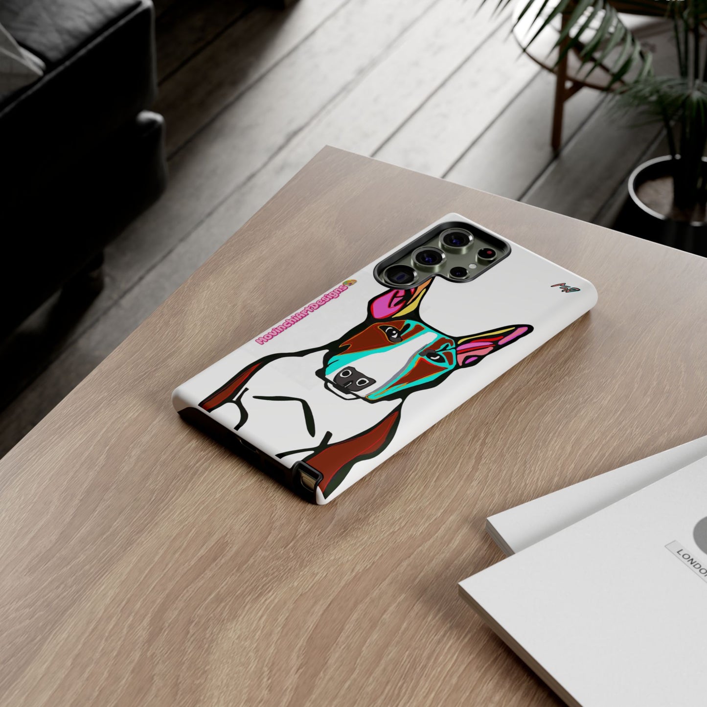 MR Bull Terrier Phone Case — Colorful Pop Art Tough Cases for Dog Lovers