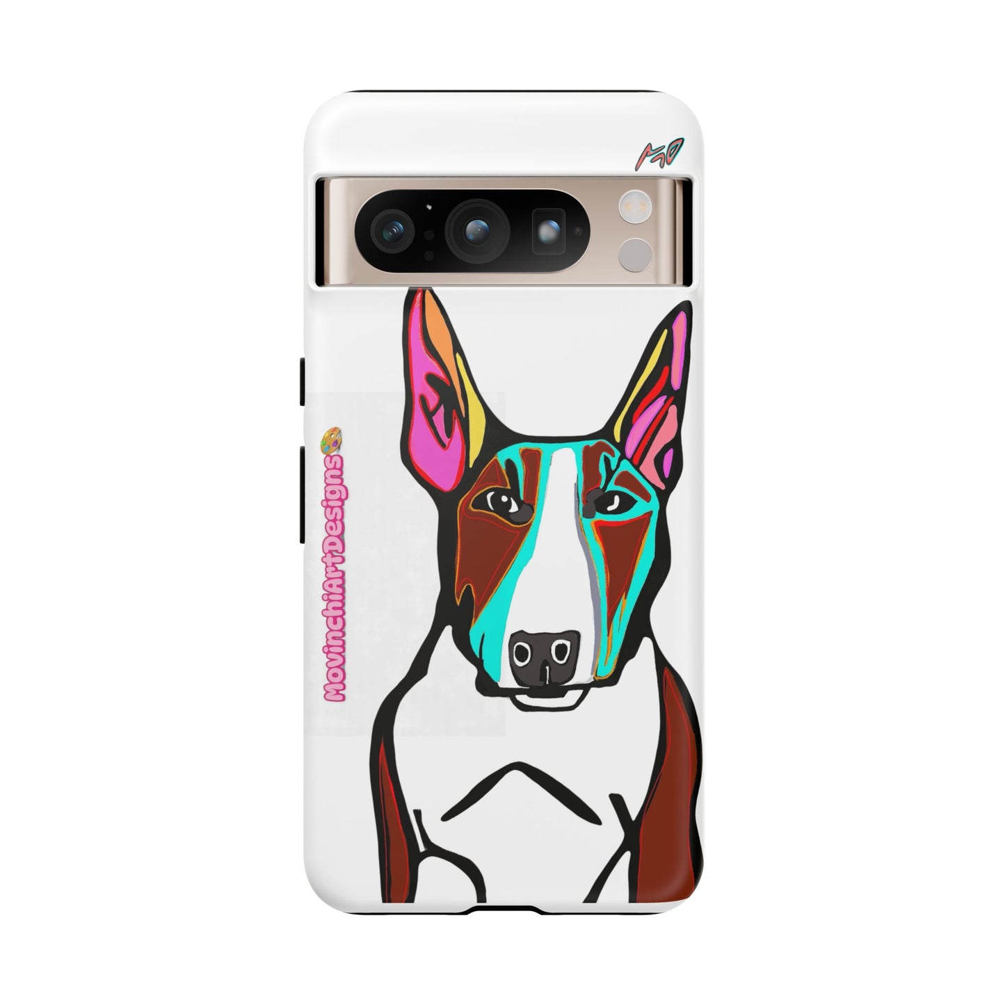 MR Bull Terrier Phone Case — Colorful Pop Art Tough Cases for Dog Lovers