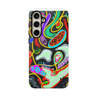 CRAZY4  Abstract Neon Skull Phone Case — Colorful Psychedelic Protective Cover