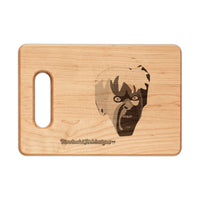 Engraved KAREN.   Face Wooden Cutting Board — Horror Kitchen Decor & Halloween Gift