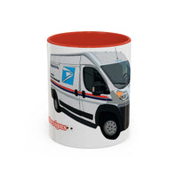 PROMASTER.  Coffee Mug — Postal Delivery Van Illustration