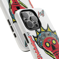 Artistic Crown KING GRAY  Skull Tough Phone Case — Colorful Abstract Guardian Design
