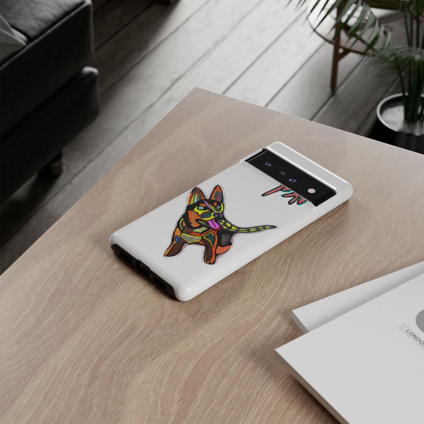 HUSKY  Colorful Abstract Dog Phone Case — 'MAD' Signature Protective Case