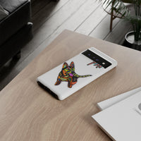 HUSKY  Colorful Abstract Dog Phone Case — 'MAD' Signature Protective Case
