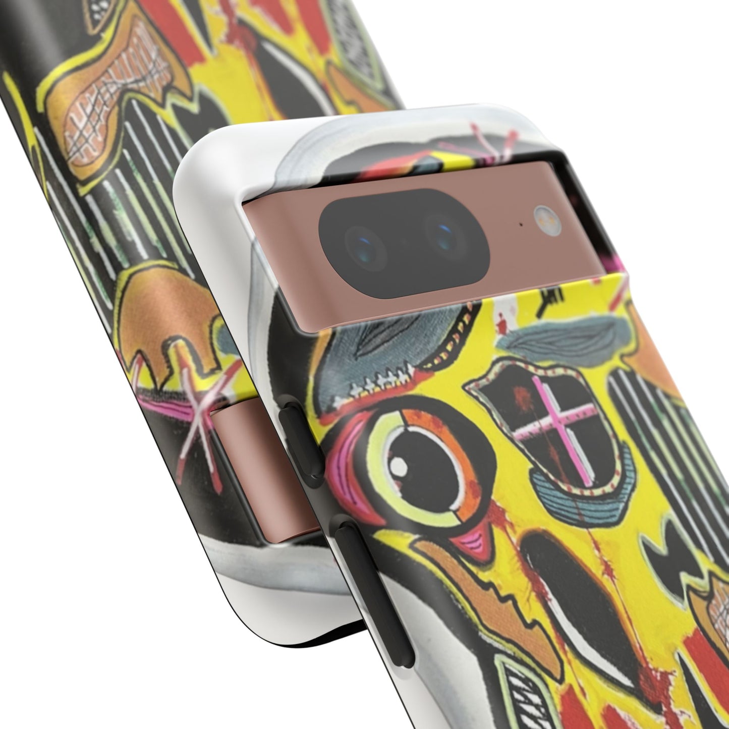 VINCENT.  Skull Riot Phone Case – Colorful Abstract Horror Art Protective Cover